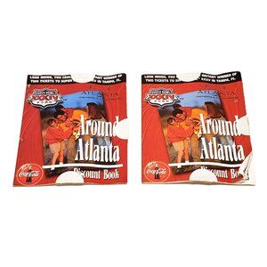 2000 Super Bowl XXXIV Around Atlanta Discount Book Lot x2 Coca Cola NFL Ephemera